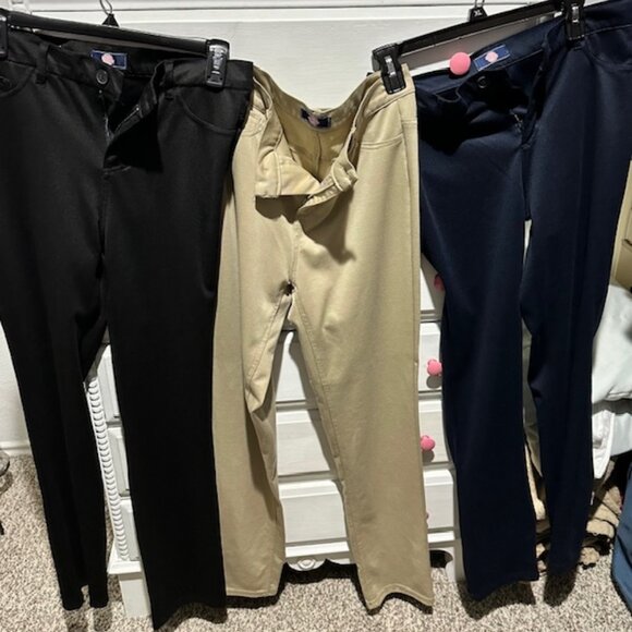 3-Pack Women's Super Stretchy Slim Fit Ponte Pants - Picture 1 of 2